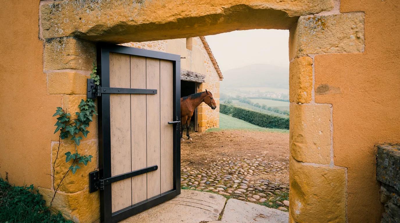 Entrée, Haras de l'Eden, centre équestre à Saint-Jean-de-Bournay