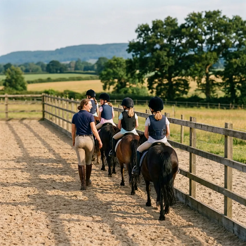 Cours de poney à Saint-Jean-de-Bournay, Isère